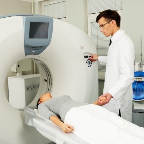 CT Arzt und Patientin